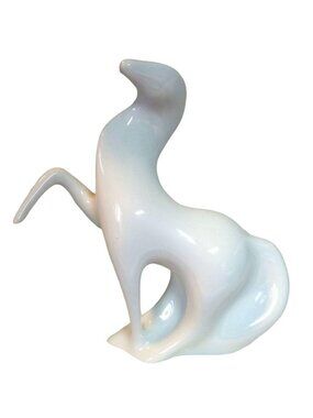 MCM Royal Dux Jaroslav Jezek Porcelain Horse Figurine Brussels Style 1960s